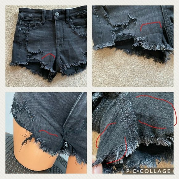 AE Ne(x)t Level Stretch 00 Black Hi-Rise Shortie - Picture 9 of 10